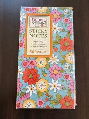 Debbie Mumm | NWT New In Packaging Stickie Notes Pack Floral Size Variety